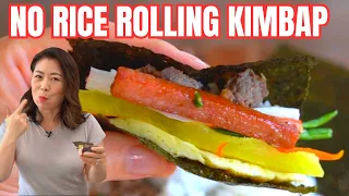 EASIEST Gimbap: NO RICE Rolling! Make your own Kimbap Wrap [Korean Sushi Wrap] 🇰🇷입맛대로 만들어 먹는 셀프 김밥