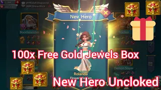 F2P New Event Free 100x Gold Jewels Pack || Unlocked New Hero || Lords Mobile