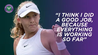 Mirra Andreeva tells the world "I'm just a normal teenager" after Third Round win | Wimbledon 2023