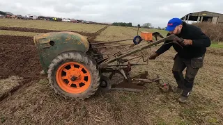 1942 British Anzani Iron Horse 600 cc 1-Cyl Petrol Pedestrian Cultivator / Plough Tractor (6 HP)