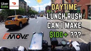 Uber Eats on my E-Scooter in NYC | Emove Cruiser POV | Lunch Shift | 4K