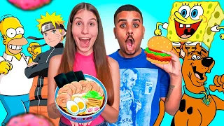 24 HORAS COMENDO COMIDAS DE DESENHOS ANIMADOS