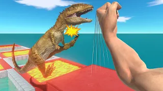 Extreme Challenge: Punching into Lava or Water (Sharks) | Arbs - Animal Revolt Battle Simulator 🔥