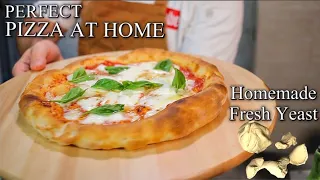 How to Make NEAPOLITAN PIZZA at Home From Homemade Fresh Yeast