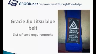 BJJ blue belt test requirements - Gracie