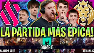 IBAI CASTEA LA PARTIDA MÁS ÉPICA DE KOI! - MDK vs BDS GAME 5 LEC INVIERNO PLAYOFFS 2024 ESPAÑOL