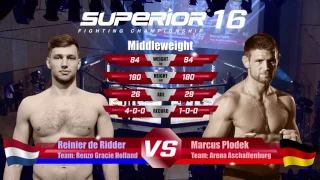Superior FC 16 Fight 5 - Reinier De Ridder vs. Marcus Plodeck
