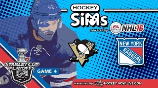 Penguins vs Rangers: Game 4 (NHL 16 Hockey Sims)