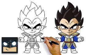 How To Draw Vegeta | Dragon Ball Z