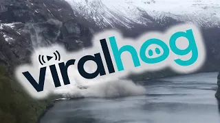 Rockslide In Geiranger || ViralHog