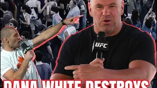 DANA WHITE LECTURES A LGBTQ REPORTER IN FRONT OF EVERYONE, right or wrong?