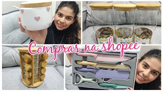 COMPRAS DA SHOPEE PARA COZINHA | ITENS DE DECORAÇÃO E ORGANIZAÇÃO