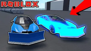 DESTROYING TWO BMW I8's AT DESTRUCTION DERBY in ROBLOX CAR CRUSHERS 2