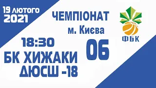 Чемпіонат Києва 2006 БК Хижаки - ДЮСШ-18