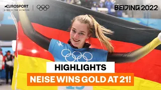 Olympic champion at 21! Hannah Neise wins skeleton gold for Germany! | 2022 Winter Olympics