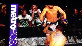 UFC 189 Jeremy Stephens Knee KO