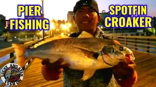OCIEANSIDE PIER. fishing for big spotfin croaker. #pierfishing #luckyangayen #fishing #baitfishing