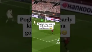 Pogba’s Shot Nearly Kills The Roma Goalkeeper 🥶