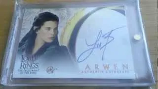LOTR Liv Tyler As Arwen Autograph Card And How To Protect Valuable/Autograph Cards