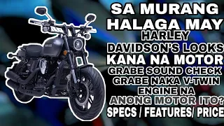 PANG MASA NA HARLEY DAVIDSON'S LOOKS NA MOTOR  | ANONG MOTOR ITO | SPECS FEATURES AND PRICE | GANDA