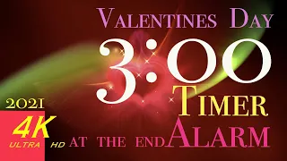 3 minutes valentine's day timer | 4K