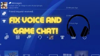 PS4 How to fix voice chat and game chat (2023 / Easy Fix!)