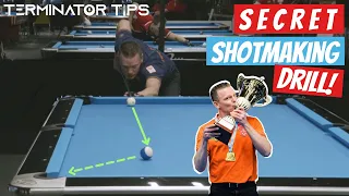Pool Drill | The Shotmaking Drill I Do Before Every Tournament! (Cue Ball On The Rail)