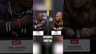 Adesanya and Pereira went at it during the #UFC281 press conference 😳