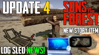 Sons of The Forest Update 4! Action Camera, Log Sled News, HUGE AI Changes & More!