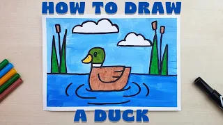 How to Draw a Duck - Easy for Kids