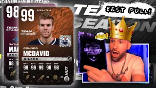 *PULL OF THE YEAR* 99 OVR PURPLE PULL!? TEAM OF THE SEASON CHOICE PACK | NHL 22 TOTS PACK OPENING