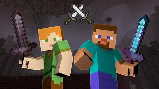 Alex VS Steve - Minecraft PART 6