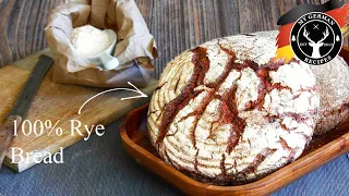 100% Rye Bread with Sourdough - No wheat added! ✪ MyGerman.Recipes