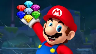 Mario collects all the chaos emeralds