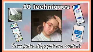 LES 10 MEILLEURES TECHNIQUES POUR FAIRE DÉGORGER UNE COLORATION ! 🤍 (permanente ou semi-permanente)