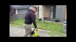 satisfy edging wipper snipper and mowing front and backyard  #satisfying #transformation #viral