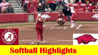 #15 Alabama vs #14 Arkansas Softball Game 1 Highlights, April 19 2024