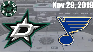 Dallas Stars vs St Louis Blues | Nov 29 2019