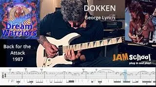 Dokken Dream Warriors Guitar Solo George Lynch (With TAB)