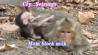 Extremely Angry mom..!! Pity poor baby very Hungry, Cry seizures request milk, Doris block milk baby