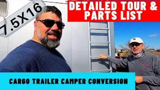Cargo Trailer Camper Conversion | Cargo Trailer Build #1: Details & Parts List | Full Time RV Living
