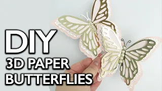 How to make Paper Butterfly wall art | DIY PaperCraft Tutorial | Paper Butterfly using paper