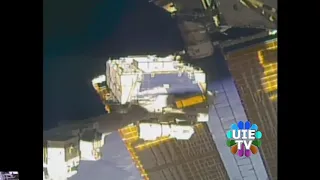 NASA astronauts embark on spacewalk for International Space Station power upgrade