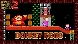 Super Mario Maker 2 - DONKEY KONG (All 4 Levels)