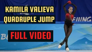 Kamila Valieva FULL VIDEO of quadruple jump