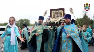 Крестный ход с чудотворной Казанской Жадовской иконой Божией Матери