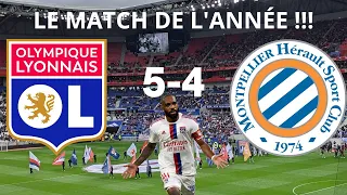 💥🎥RÉSUMÉ LYON - MONTPELLIER (OL 5-4 MHSC) LE MATCH DE L'ANNÉE 🔴🔵 - ⚪🔵Vu du stade (avec tous les buts