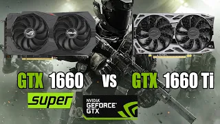 GTX 1660 SUPER vs GTX 1660 Ti Test in 10 Games