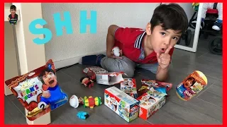 Best Hiding Spot in Hotel | Hide and Seek Pretend Play with Ryan's World Toys