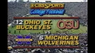 1985 #12 Ohio State @ #6 Michigan No Huddle